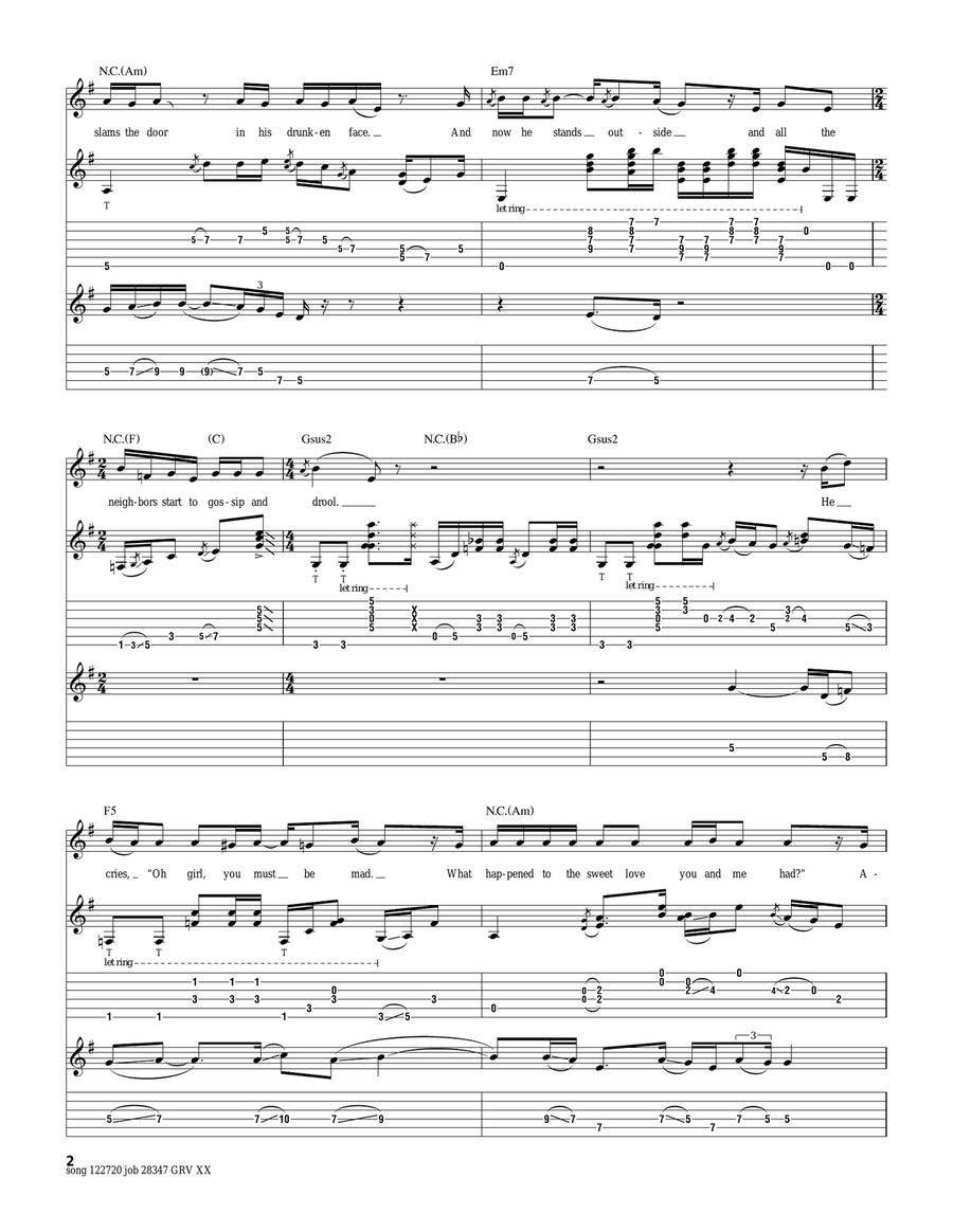 Castles Made Of Sand Castles Made Of Sand Acoustic Guitar scores gallery preview page 2
