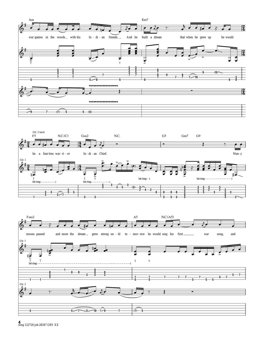 Castles Made Of Sand Castles Made Of Sand Acoustic Guitar scores gallery preview page 4