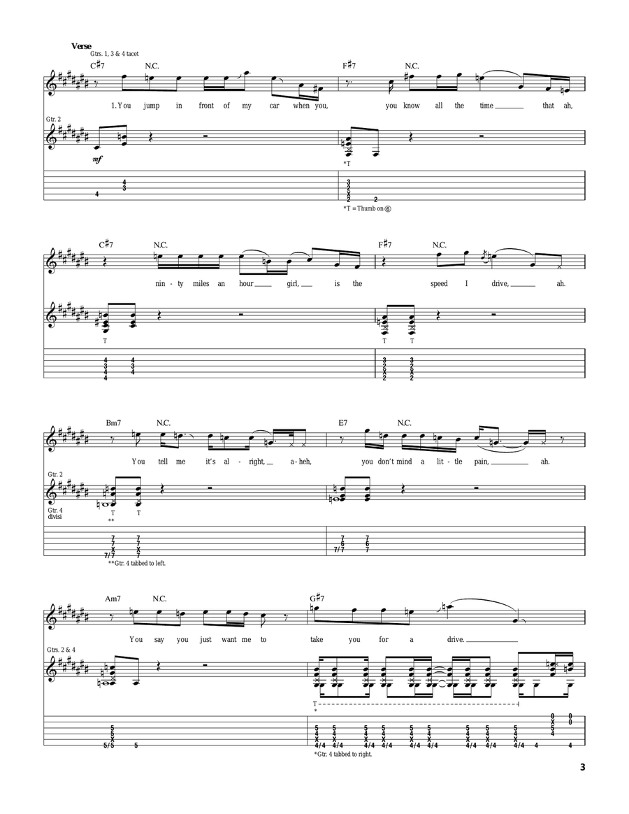Crosstown Traffic Crosstown Traffic Acoustic Guitar scores gallery preview page 3
