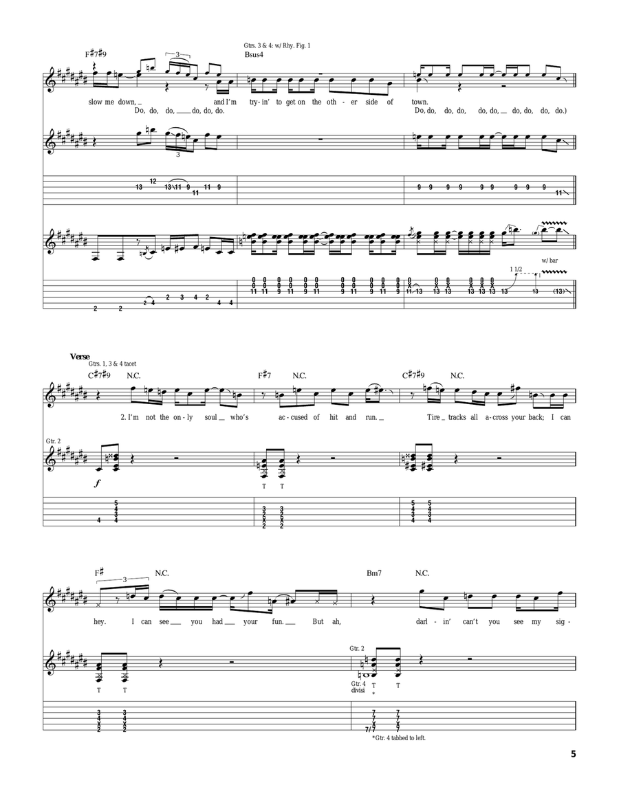 Crosstown Traffic Crosstown Traffic Acoustic Guitar scores gallery preview page 5