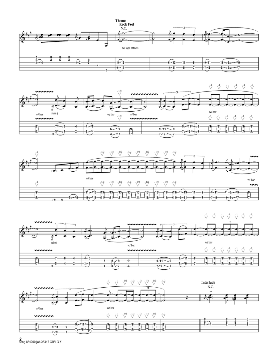 Third Stone From The Sun Third Stone From The Sun Acoustic Guitar scores gallery preview page 2