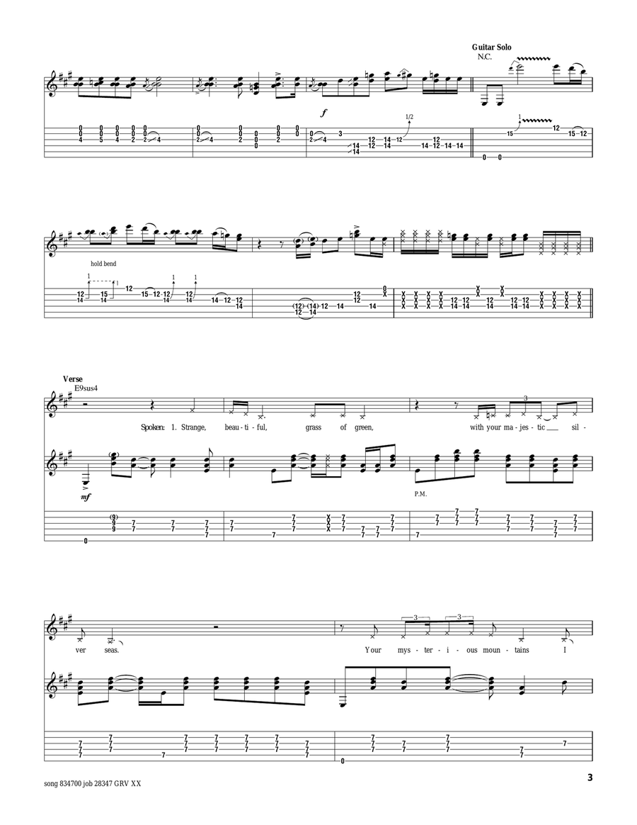 Third Stone From The Sun Third Stone From The Sun Acoustic Guitar scores gallery preview page 3