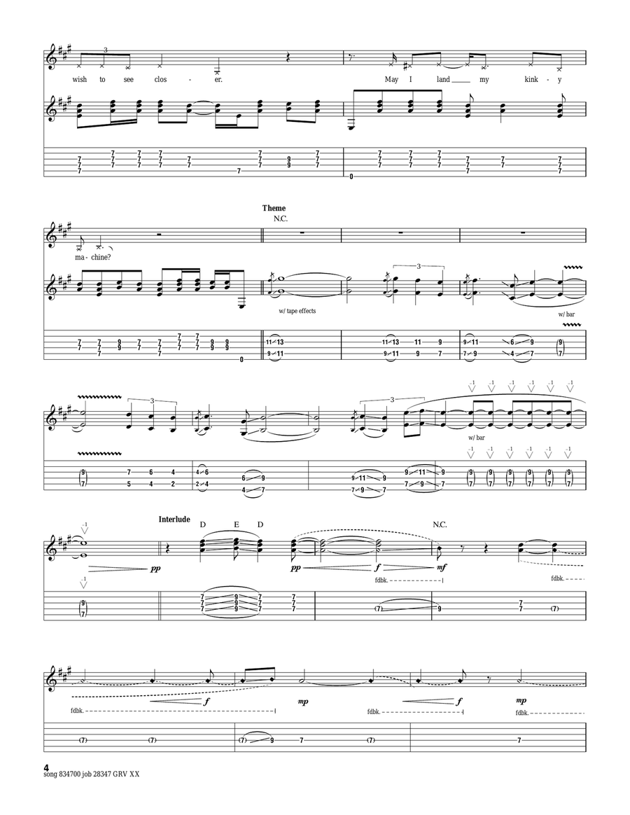Third Stone From The Sun Third Stone From The Sun Acoustic Guitar scores gallery preview page 4