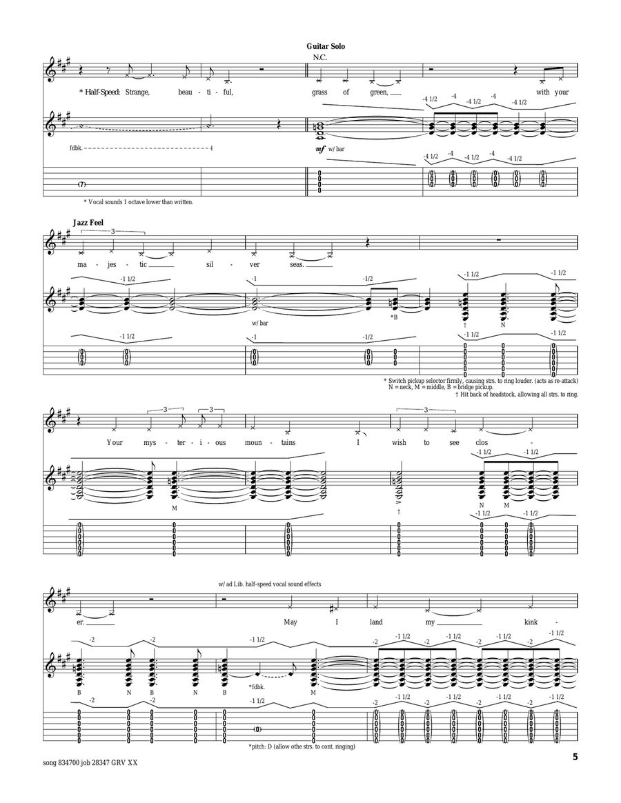 Third Stone From The Sun Third Stone From The Sun Acoustic Guitar scores gallery preview page 5