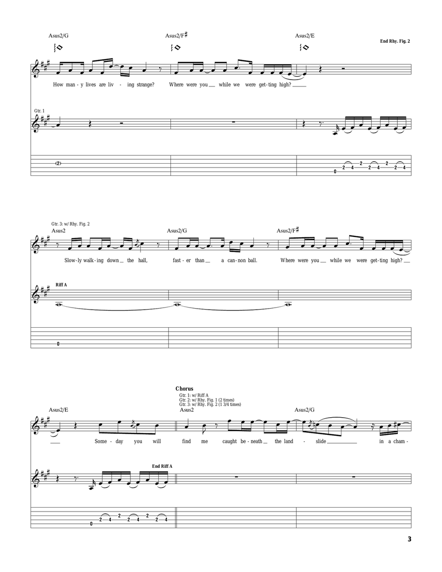 Champagne Supernova Champagne Supernova Acoustic Guitar scores gallery preview page 3