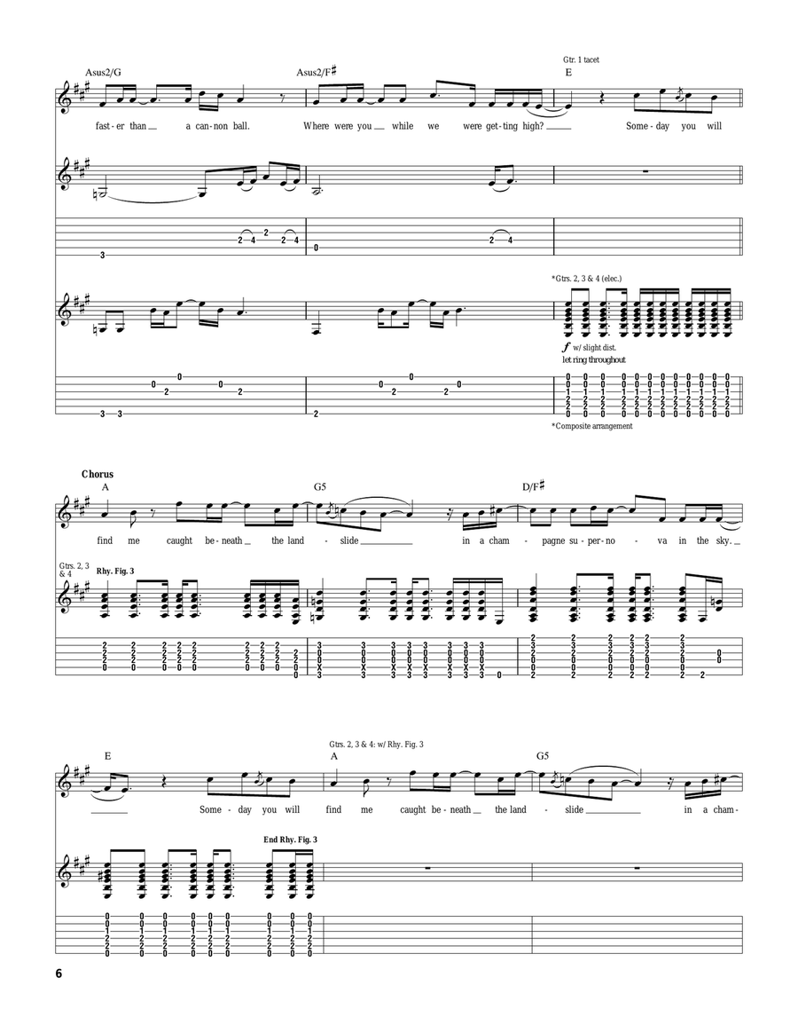 Champagne Supernova Champagne Supernova Acoustic Guitar scores gallery preview page 6