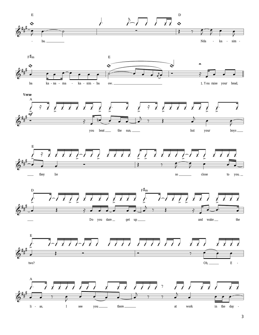 Elias Elias Guitar Tablature scores gallery preview page 3