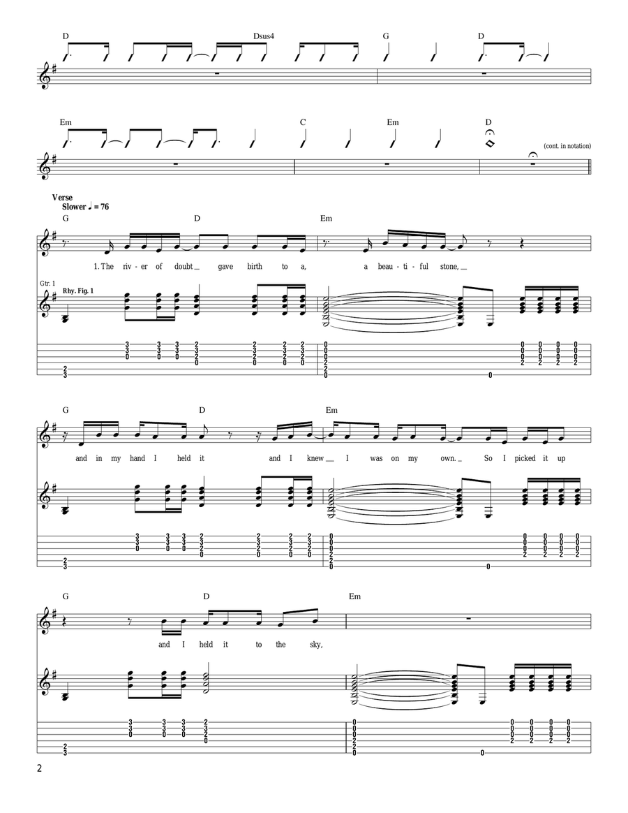 Flying Horses Flying Horses Guitar Tablature scores gallery preview page 2