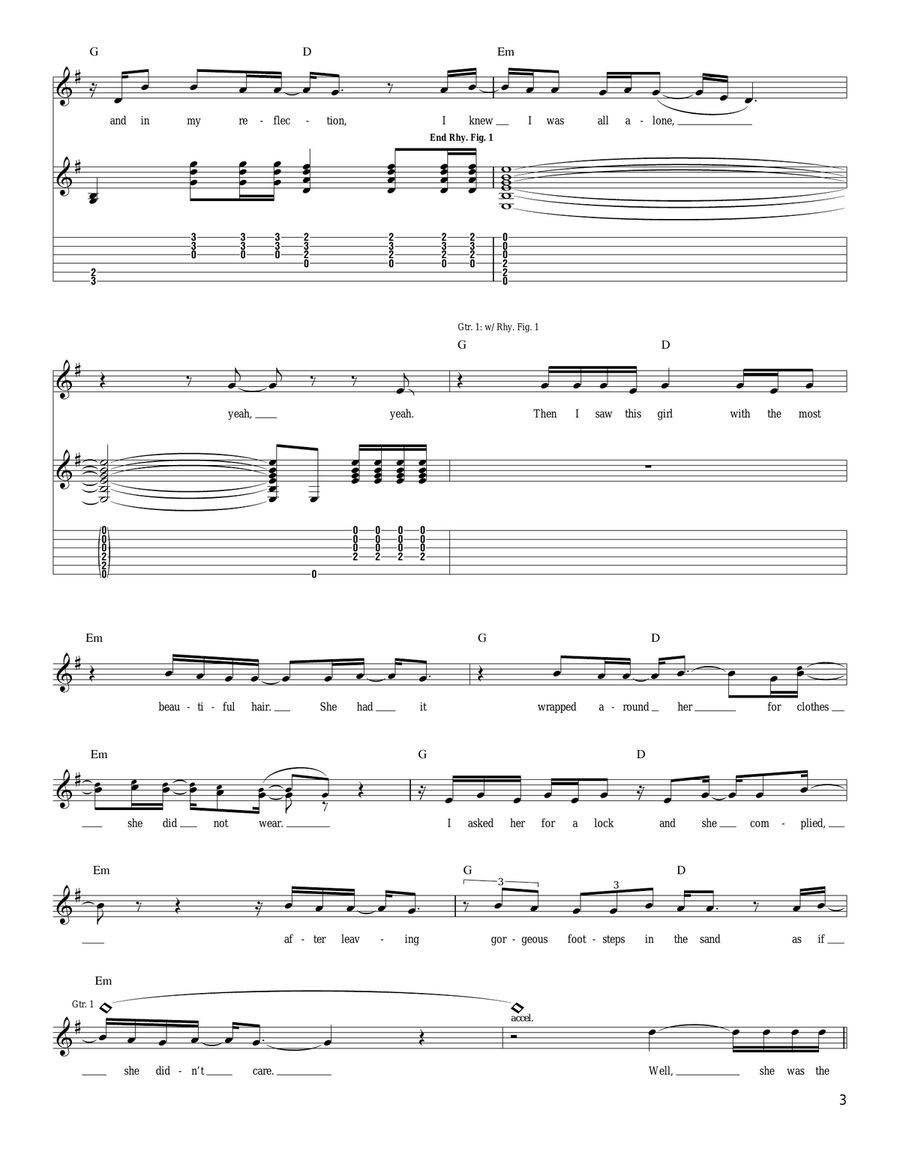 Flying Horses Flying Horses Guitar Tablature scores gallery preview page 3