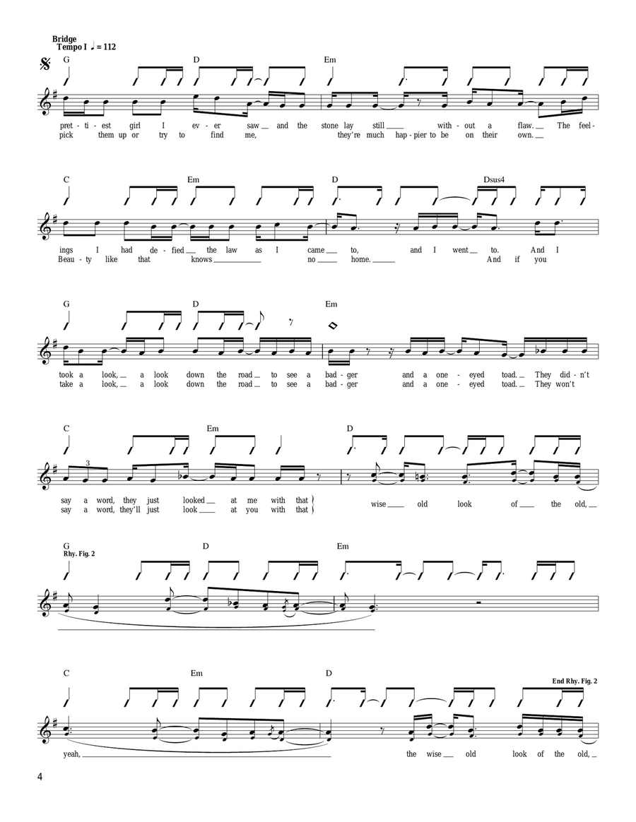 Flying Horses Flying Horses Guitar Tablature scores gallery preview page 4