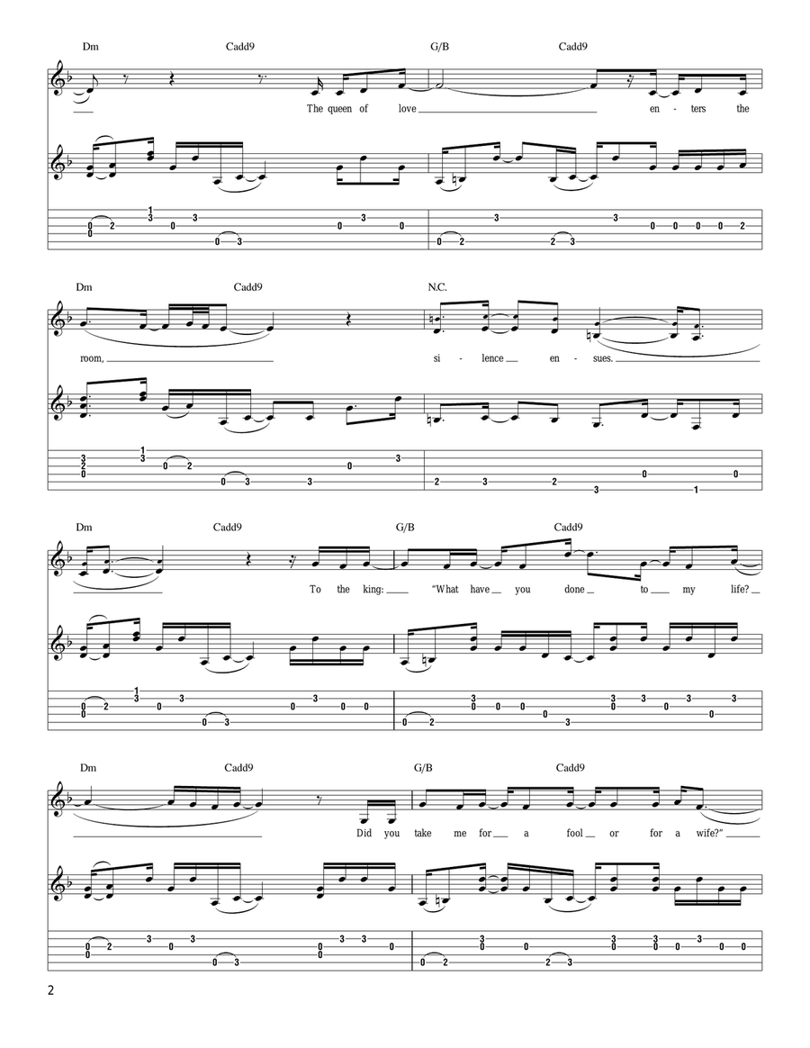 Prince Of Spades Prince Of Spades Guitar Tablature scores gallery preview page 2