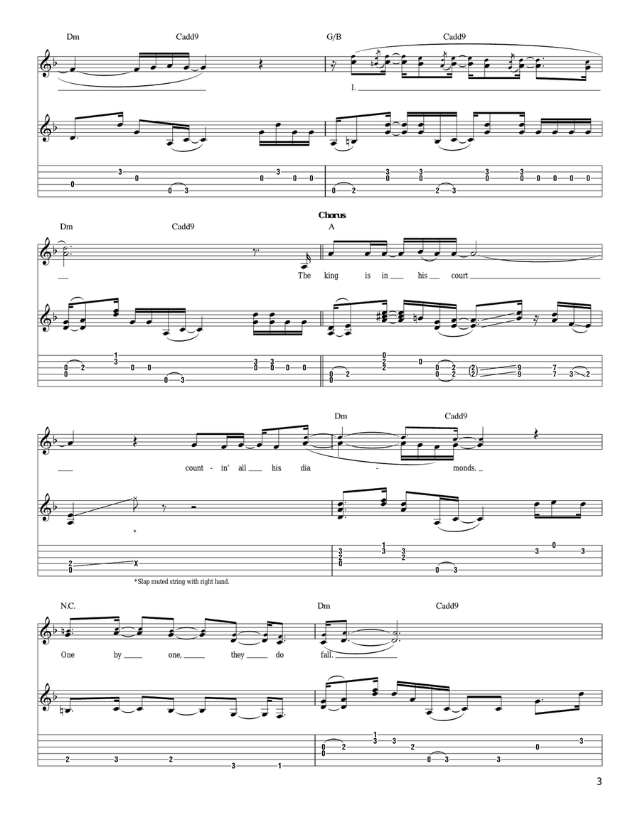 Prince Of Spades Prince Of Spades Guitar Tablature scores gallery preview page 3