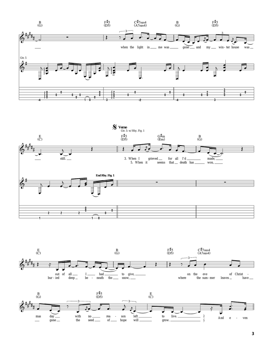 If It Wasn't For The Night Acoustic Guitar scores gallery preview page 3
