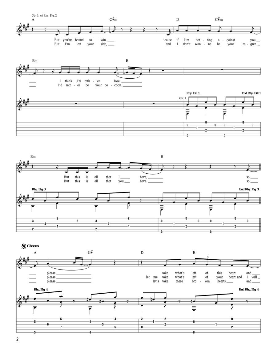 Cocoon Cocoon Acoustic Guitar scores gallery preview page 2