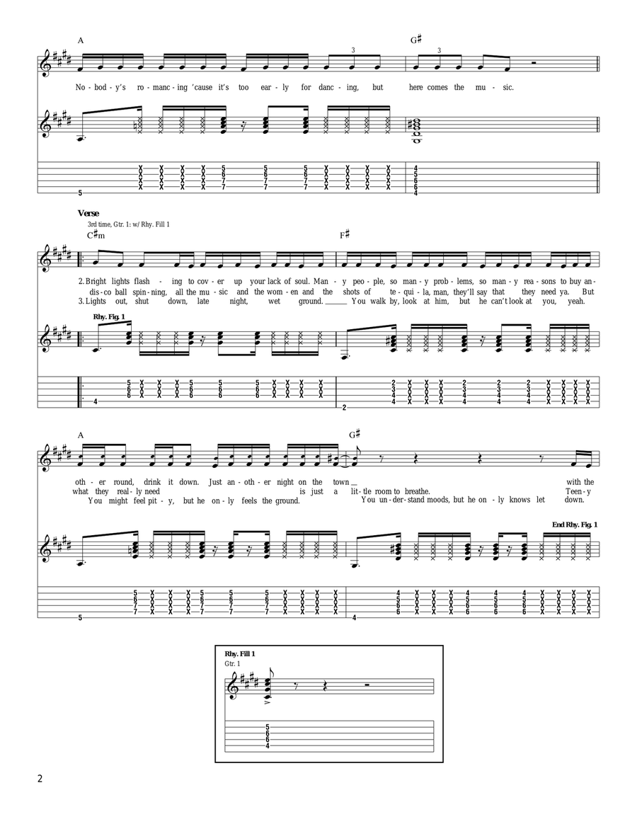 Rodeo Clowns Rodeo Clowns Acoustic Guitar scores gallery preview page 2