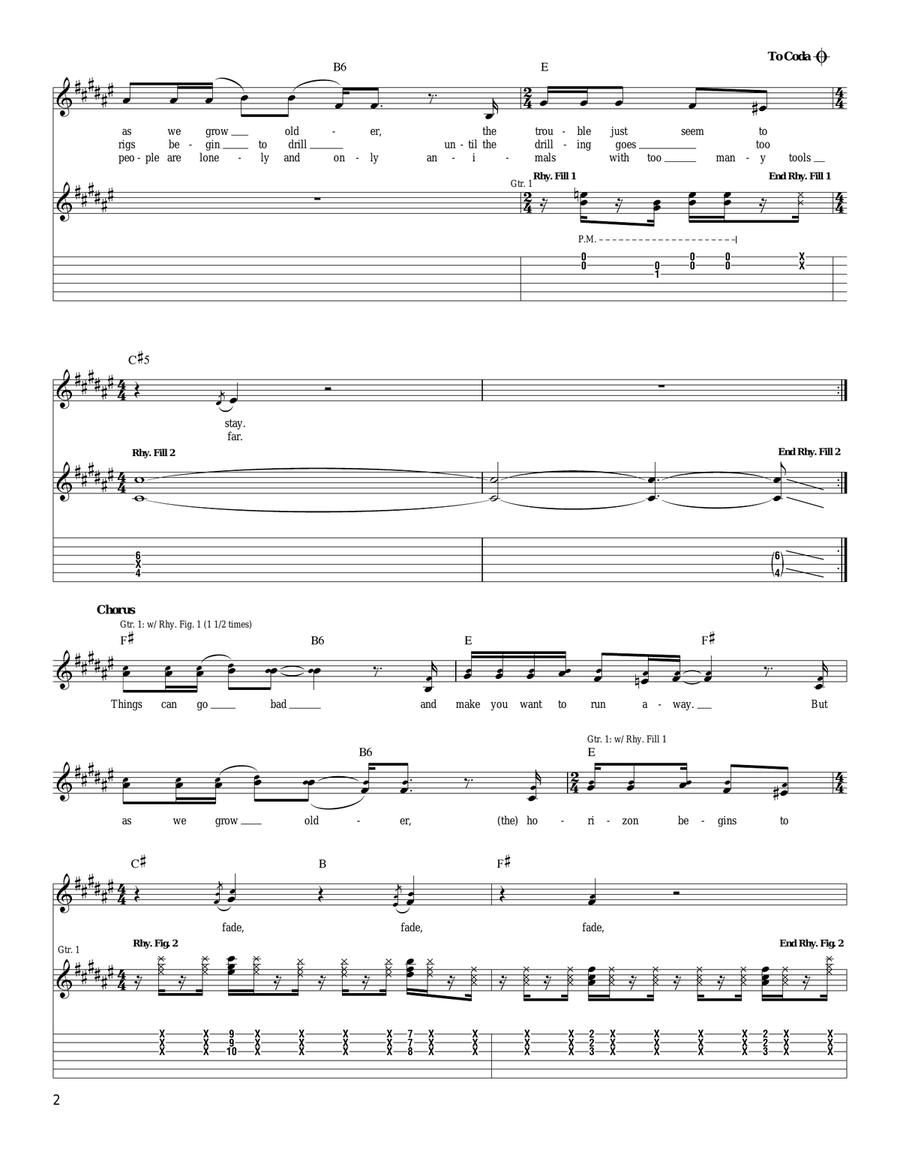The Horizon Has Been Defeated Acoustic Guitar scores gallery preview page 2