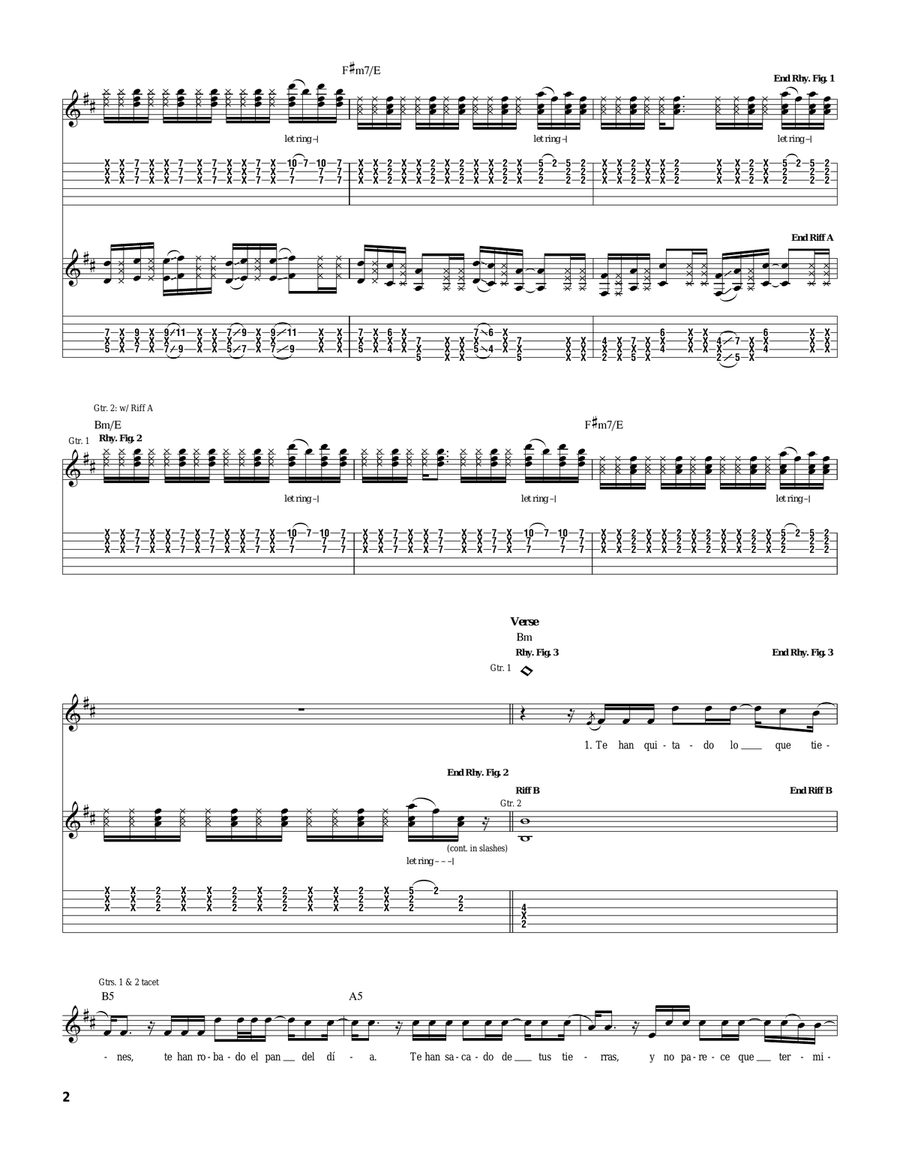 Fijate Bien Fijate Bien Acoustic Guitar scores gallery preview page 2