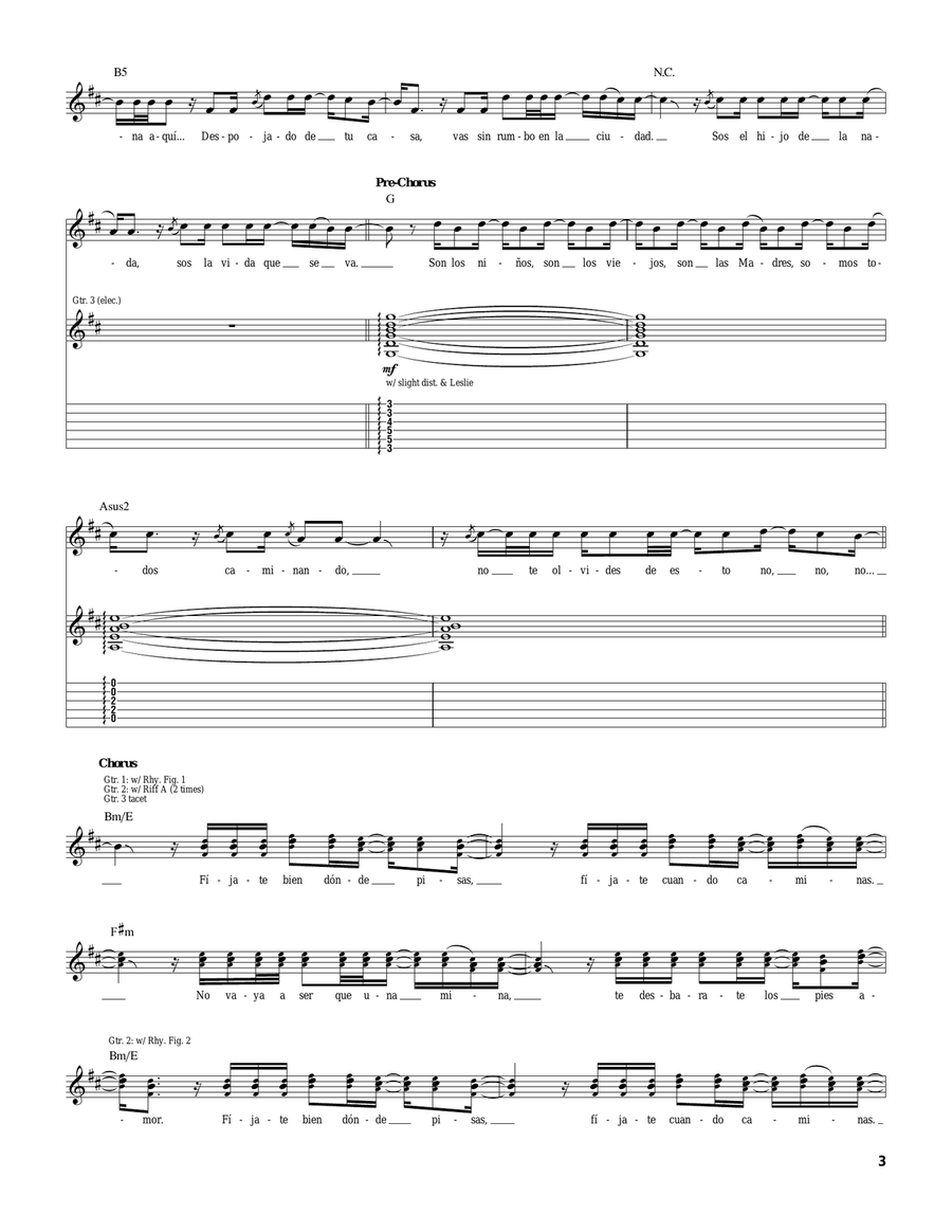 Fijate Bien Fijate Bien Acoustic Guitar scores gallery preview page 3