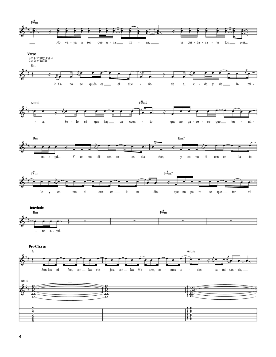 Fijate Bien Fijate Bien Acoustic Guitar scores gallery preview page 4