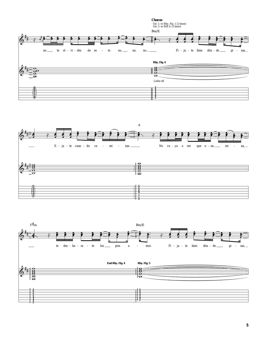 Fijate Bien Fijate Bien Acoustic Guitar scores gallery preview page 5