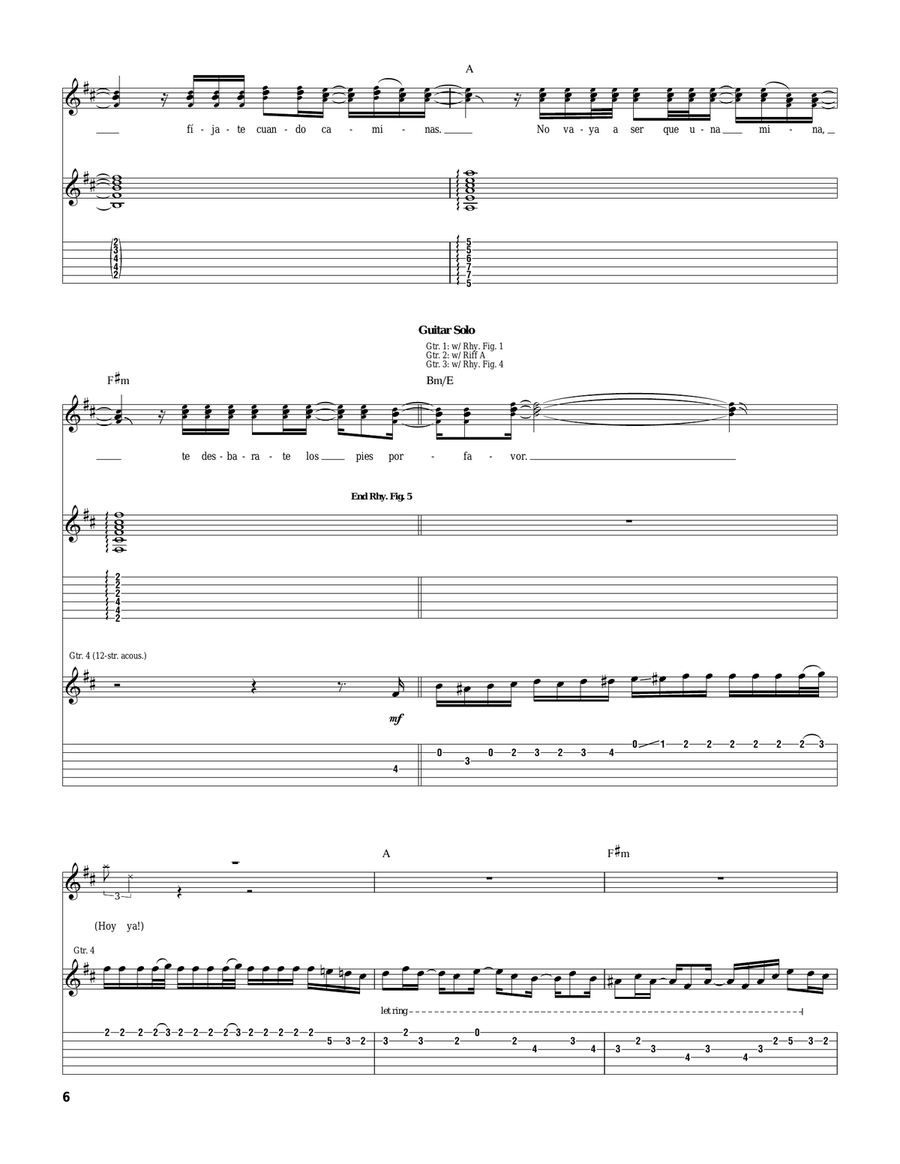 Fijate Bien Fijate Bien Acoustic Guitar scores gallery preview page 6