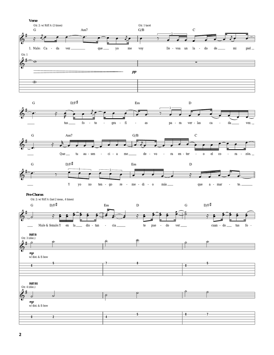 Fotografia Fotografia Acoustic Guitar scores gallery preview page 2