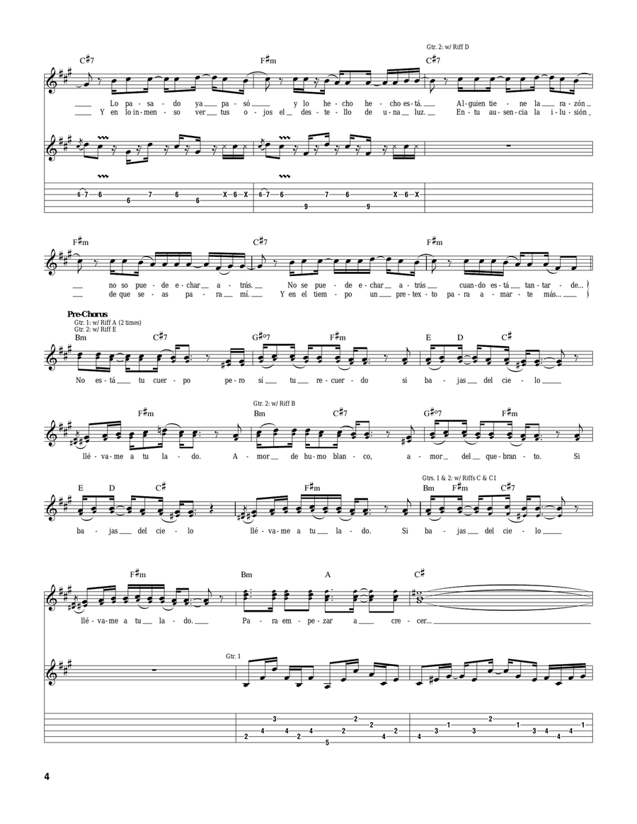 Para Ser Eterno Para Ser Eterno Acoustic Guitar scores gallery preview page 4