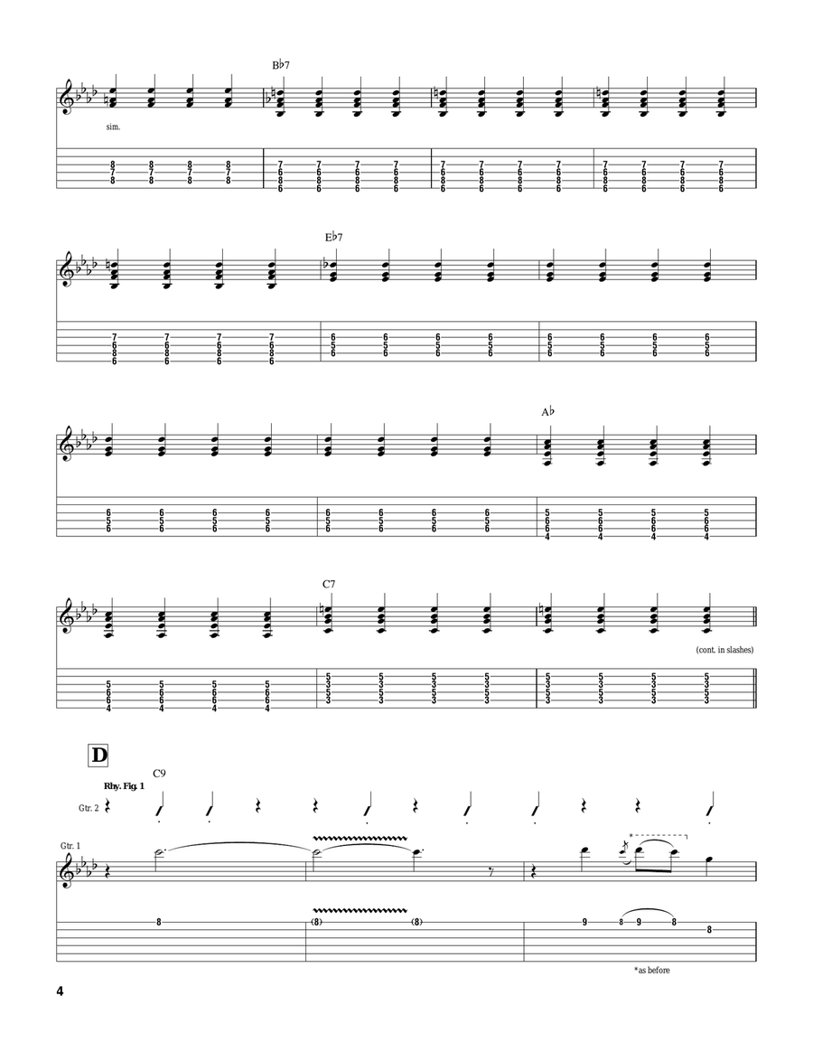 Caravan Caravan Electric Guitar scores gallery preview page 4
