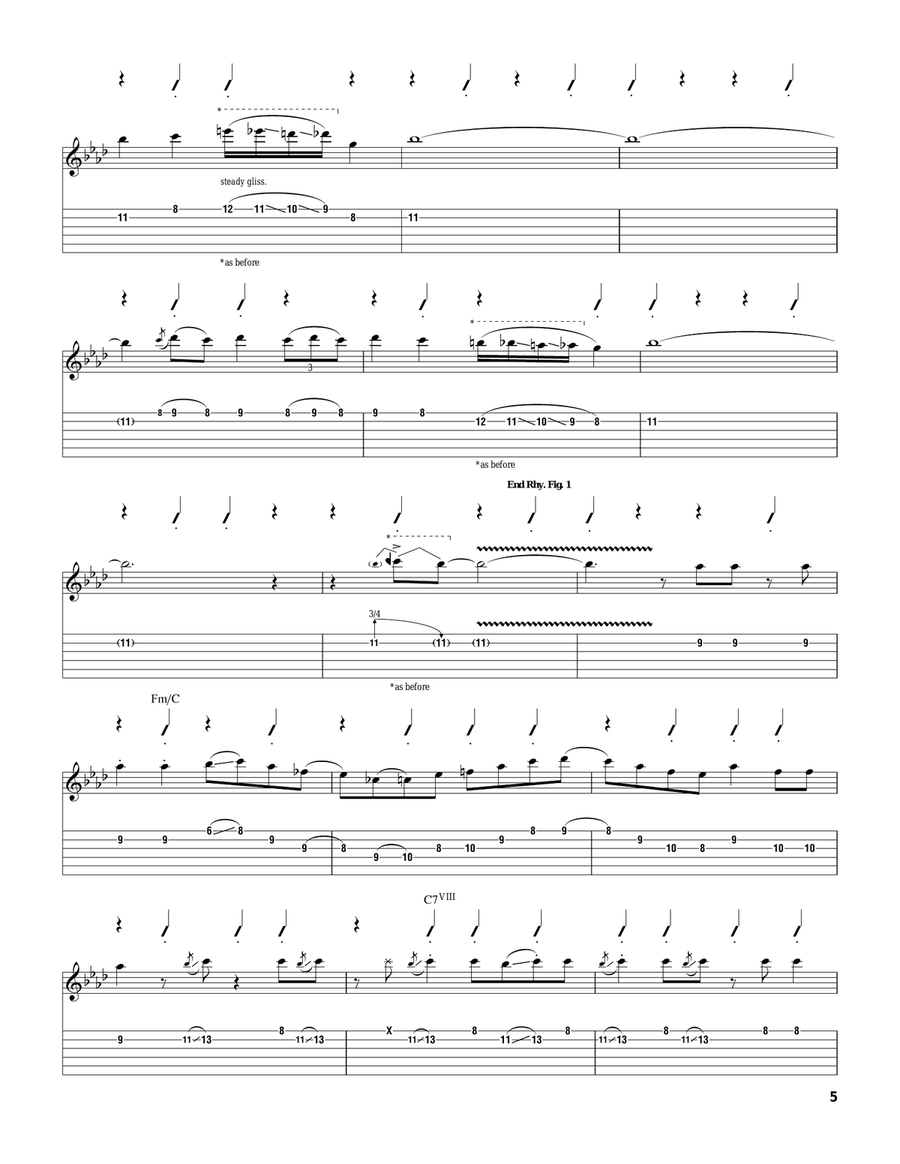 Caravan Caravan Electric Guitar scores gallery preview page 5