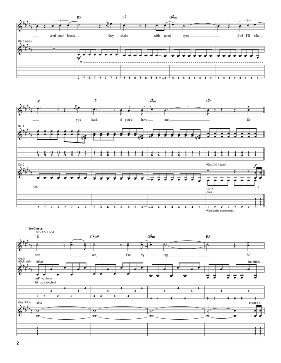 Always Always Electric Guitar scores gallery preview page 2