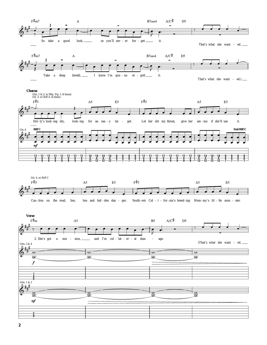 Easy Target Easy Target Electric Guitar scores gallery preview page 2
