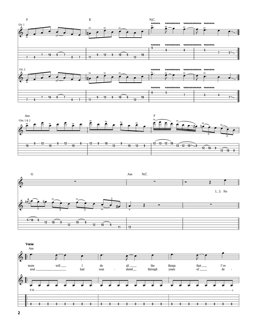Anguish And Fear Anguish And Fear Electric Guitar scores gallery preview page 2