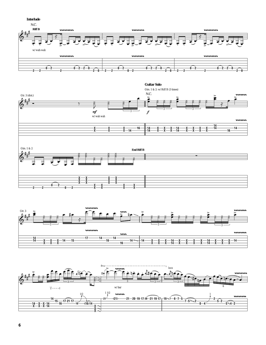Bedroom Eyes Bedroom Eyes Electric Guitar scores gallery preview page 6