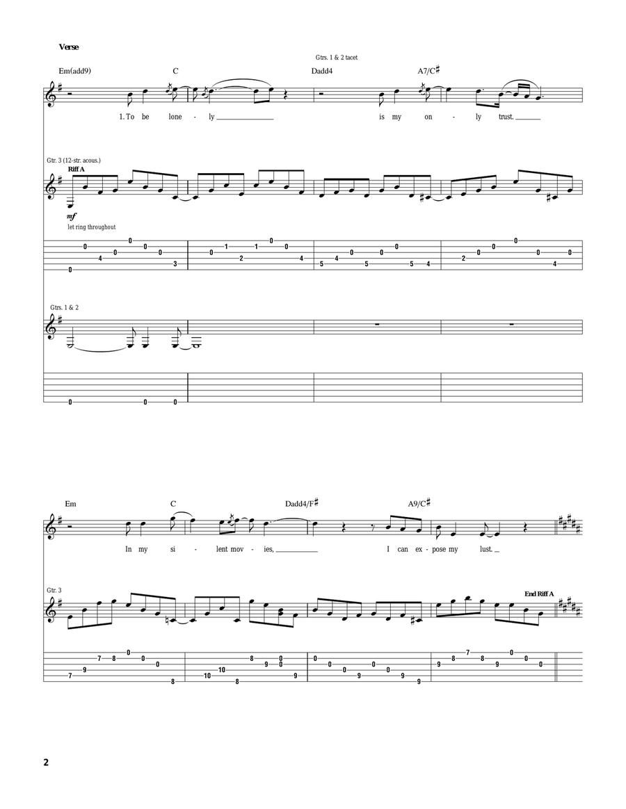 Making Love Making Love Electric Guitar scores gallery preview page 2