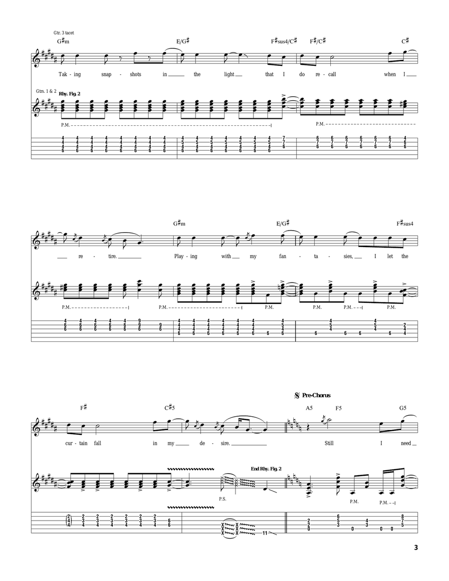 Making Love Making Love Electric Guitar scores gallery preview page 3