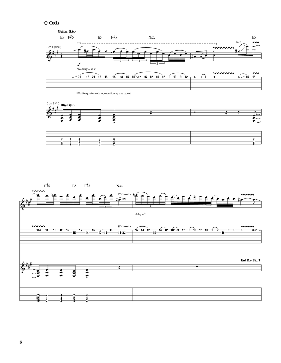 Making Love Making Love Electric Guitar scores gallery preview page 6