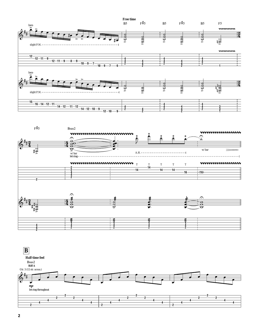 Marching Out Marching Out Electric Guitar scores gallery preview page 2