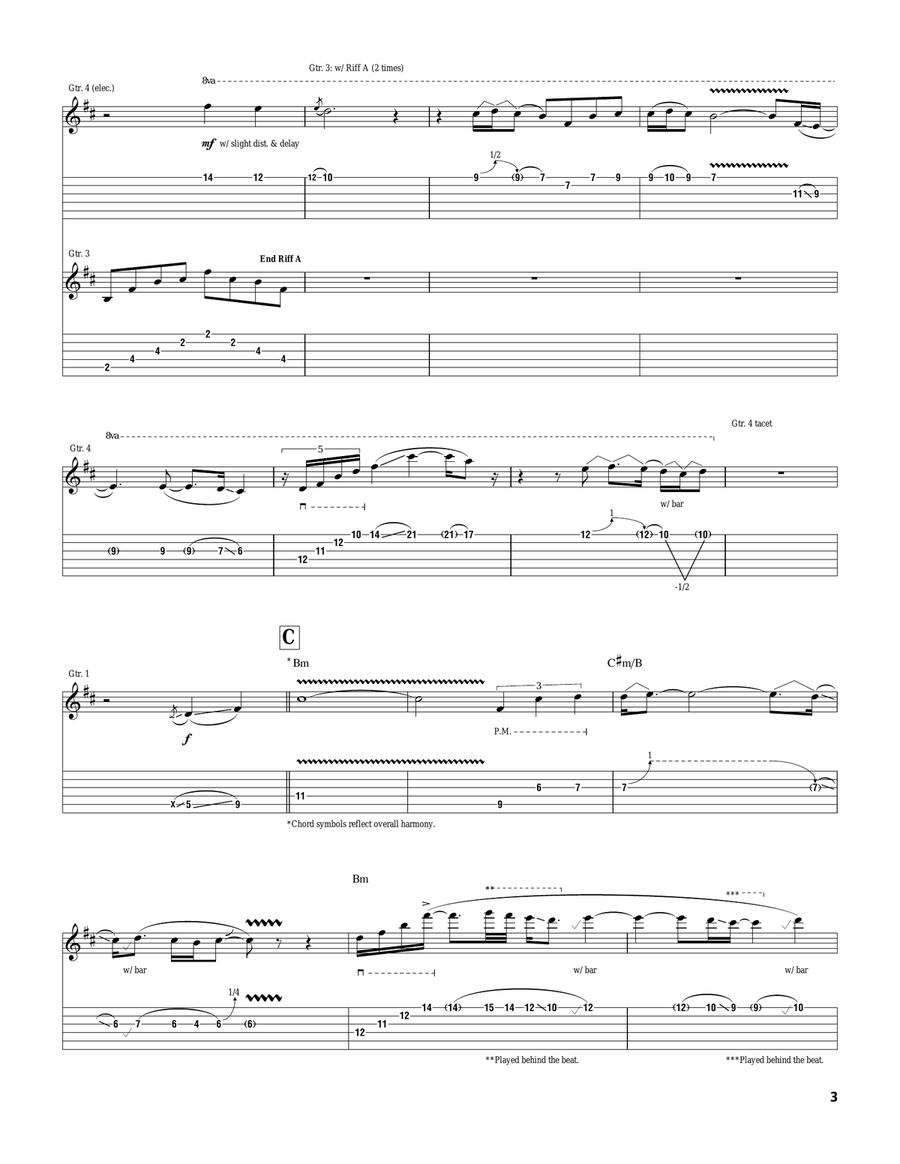 Marching Out Marching Out Electric Guitar scores gallery preview page 3