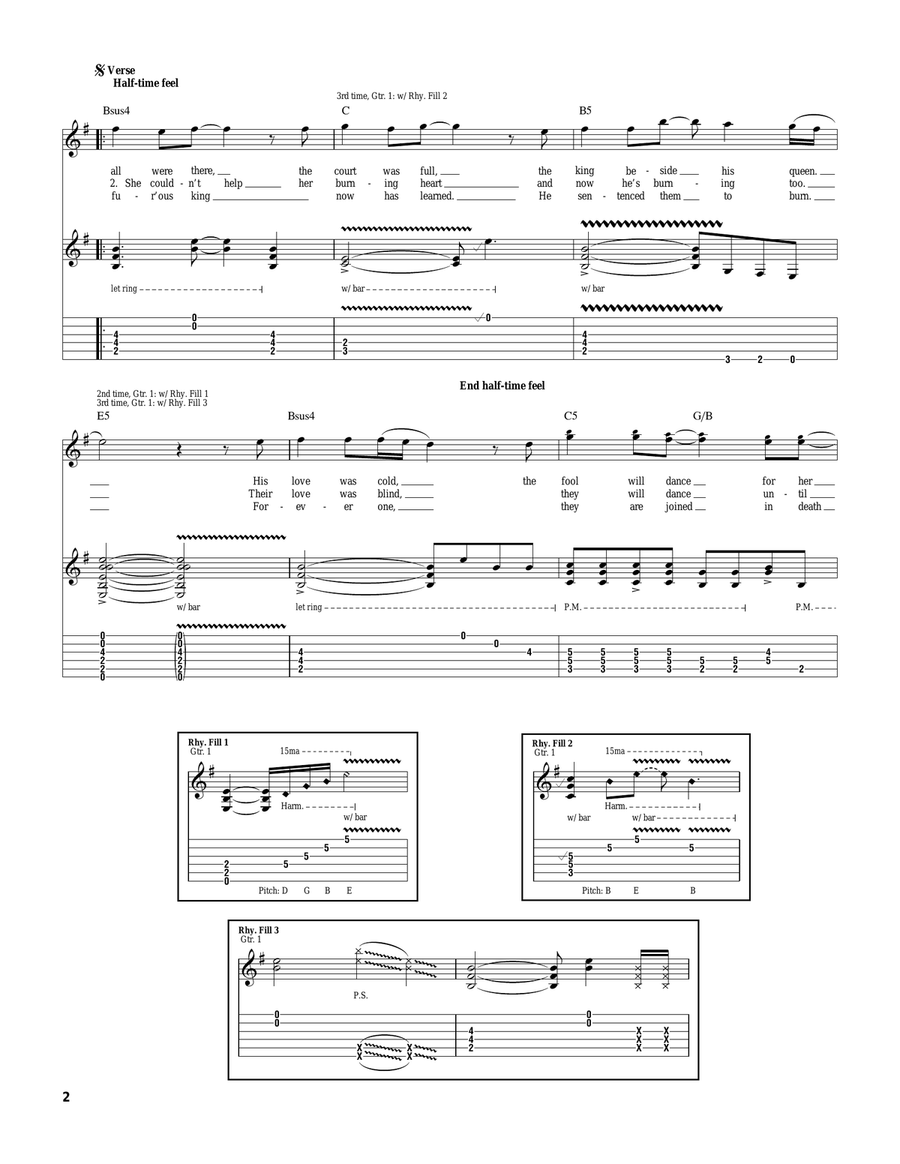 Queen In Love Queen In Love Electric Guitar scores gallery preview page 2