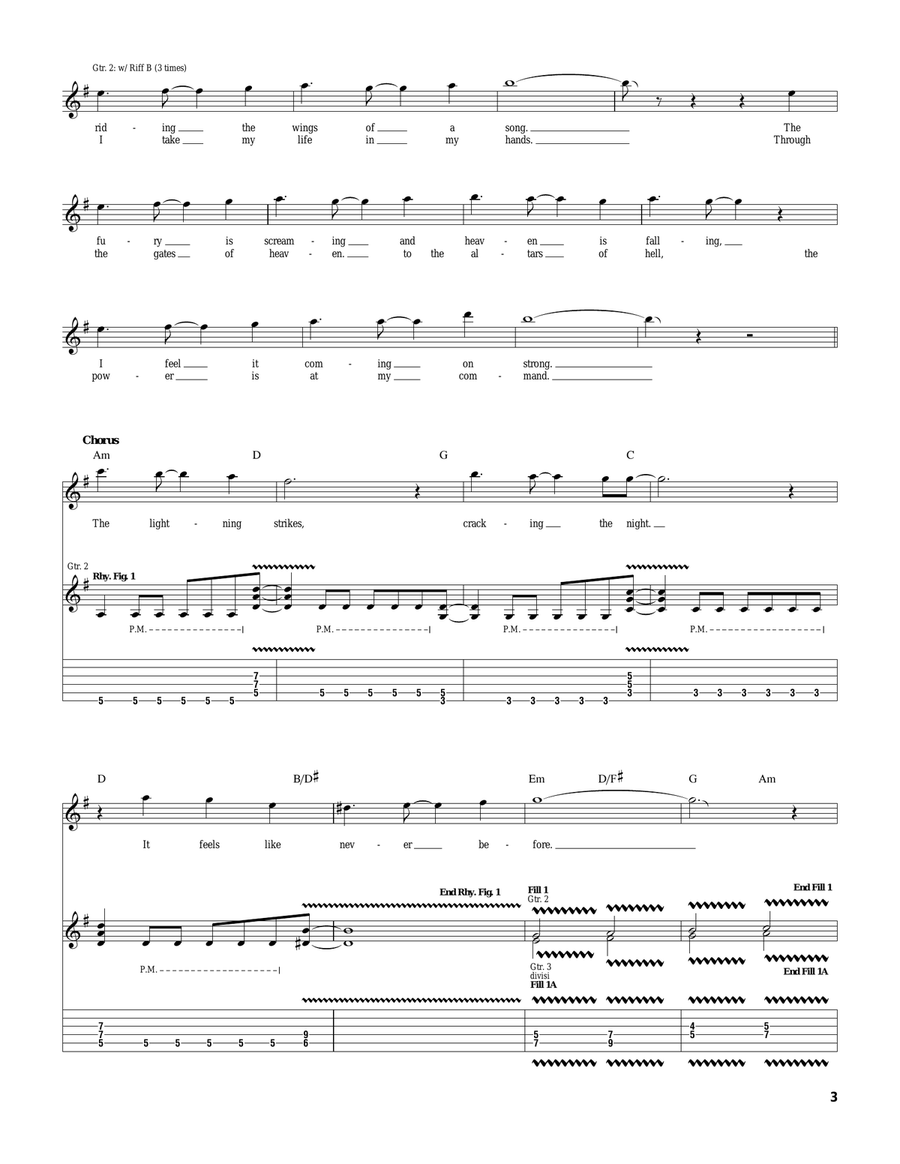 Rising Force Rising Force Electric Guitar scores gallery preview page 3