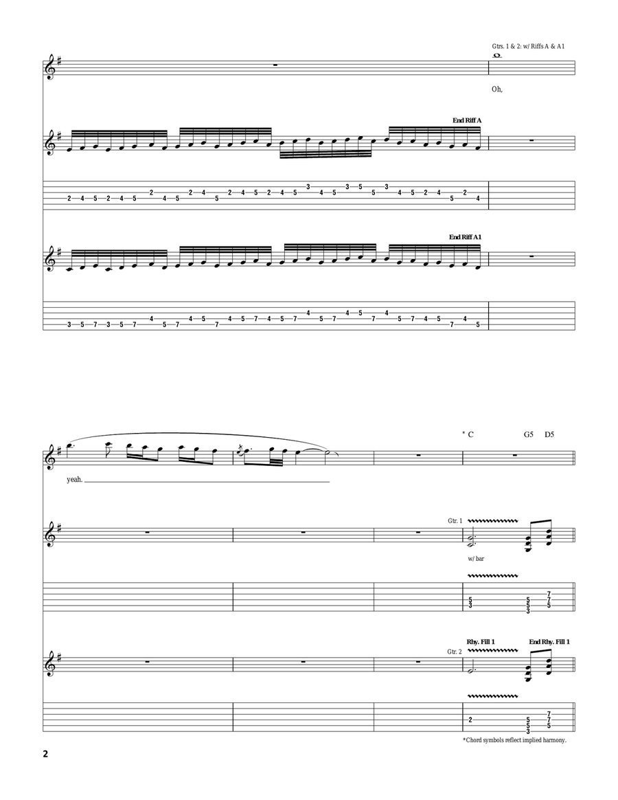 I Am A Viking I Am A Viking Electric Guitar scores gallery preview page 2