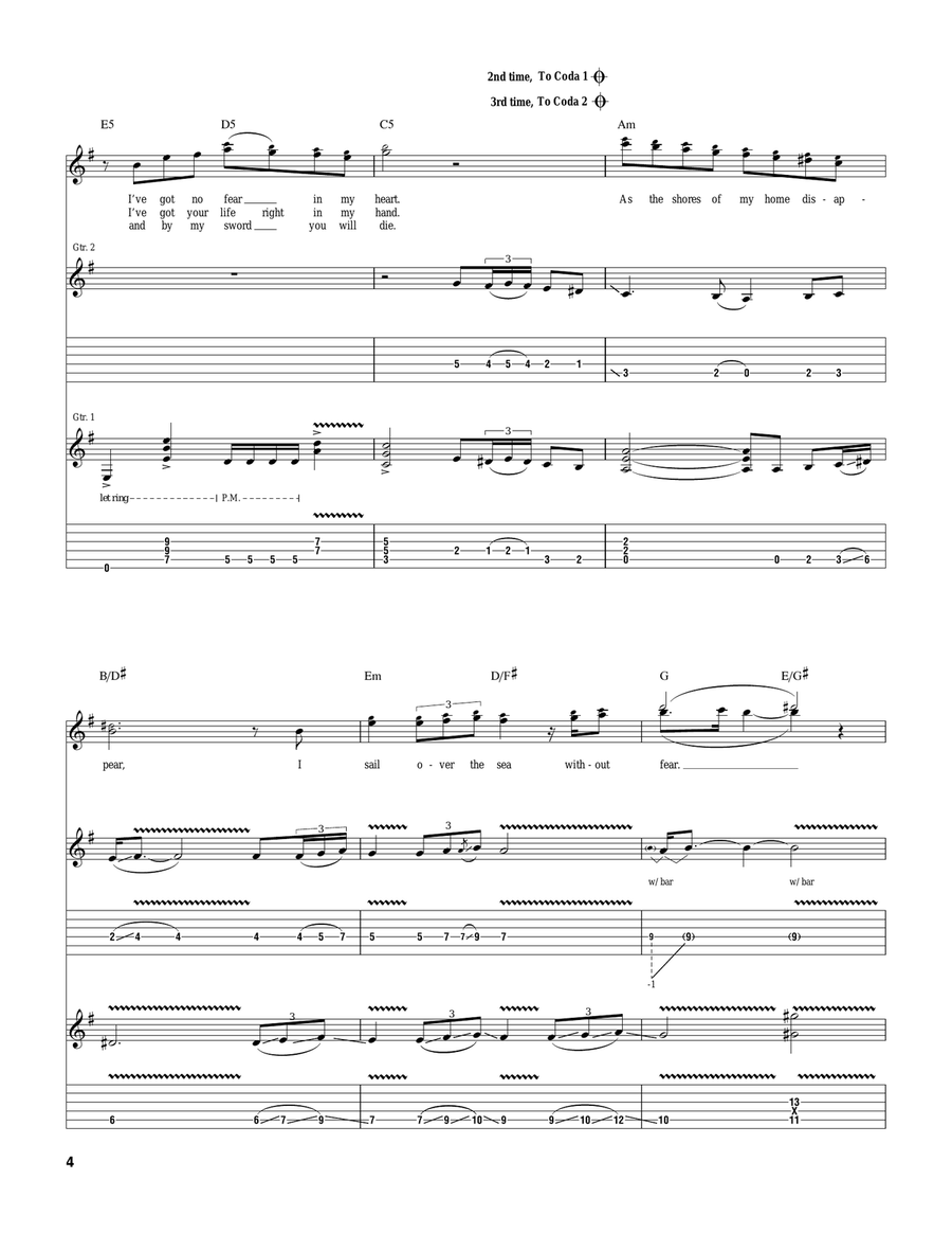 I Am A Viking I Am A Viking Electric Guitar scores gallery preview page 4