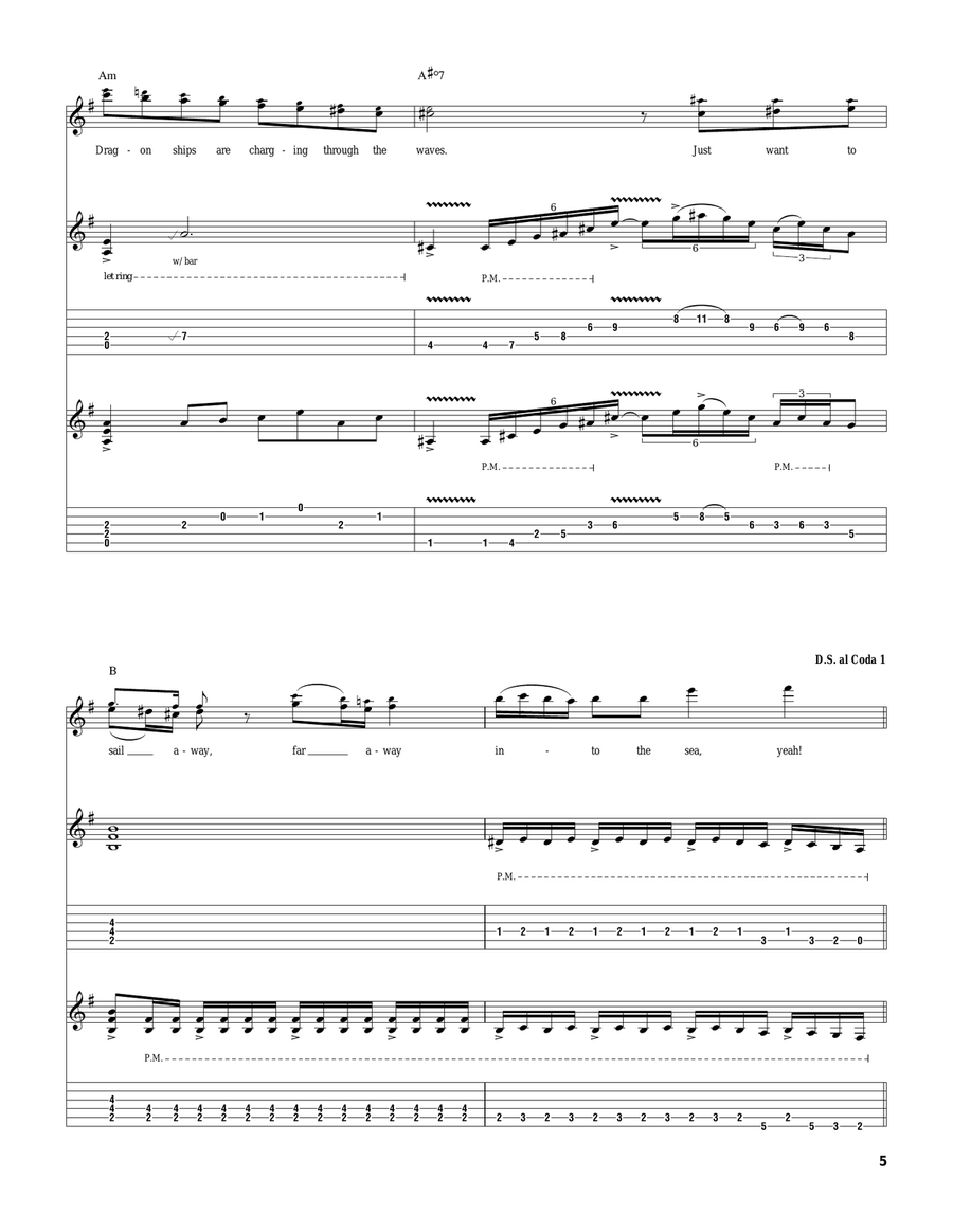 I Am A Viking I Am A Viking Electric Guitar scores gallery preview page 5