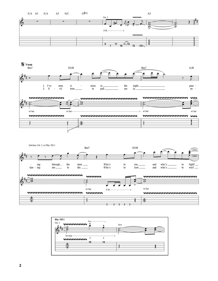 I'll See The Light Tonight Electric Guitar scores gallery preview page 2
