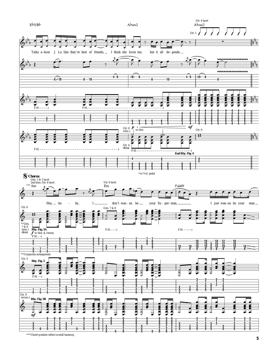 Save The Day Acoustic Guitar scores gallery preview page 5
