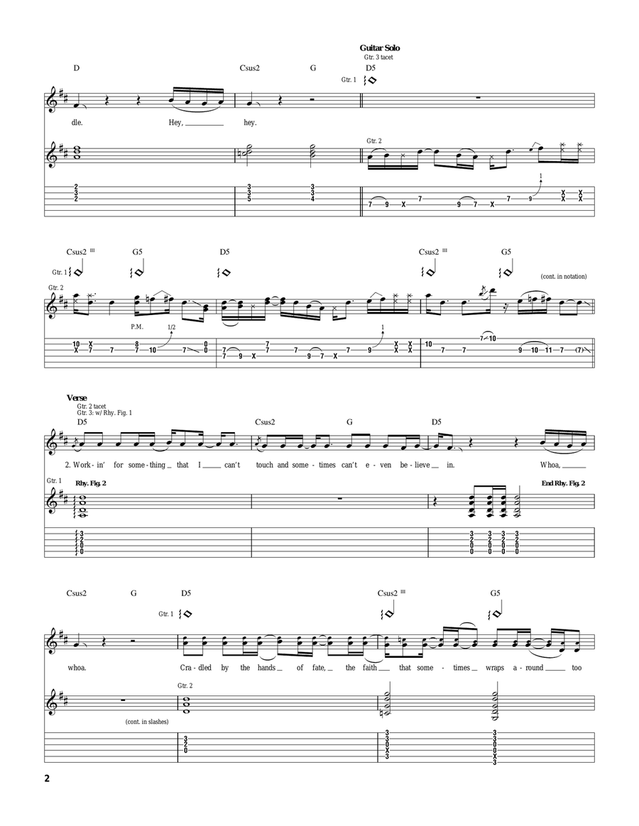 Free Free Acoustic Guitar scores gallery preview page 2