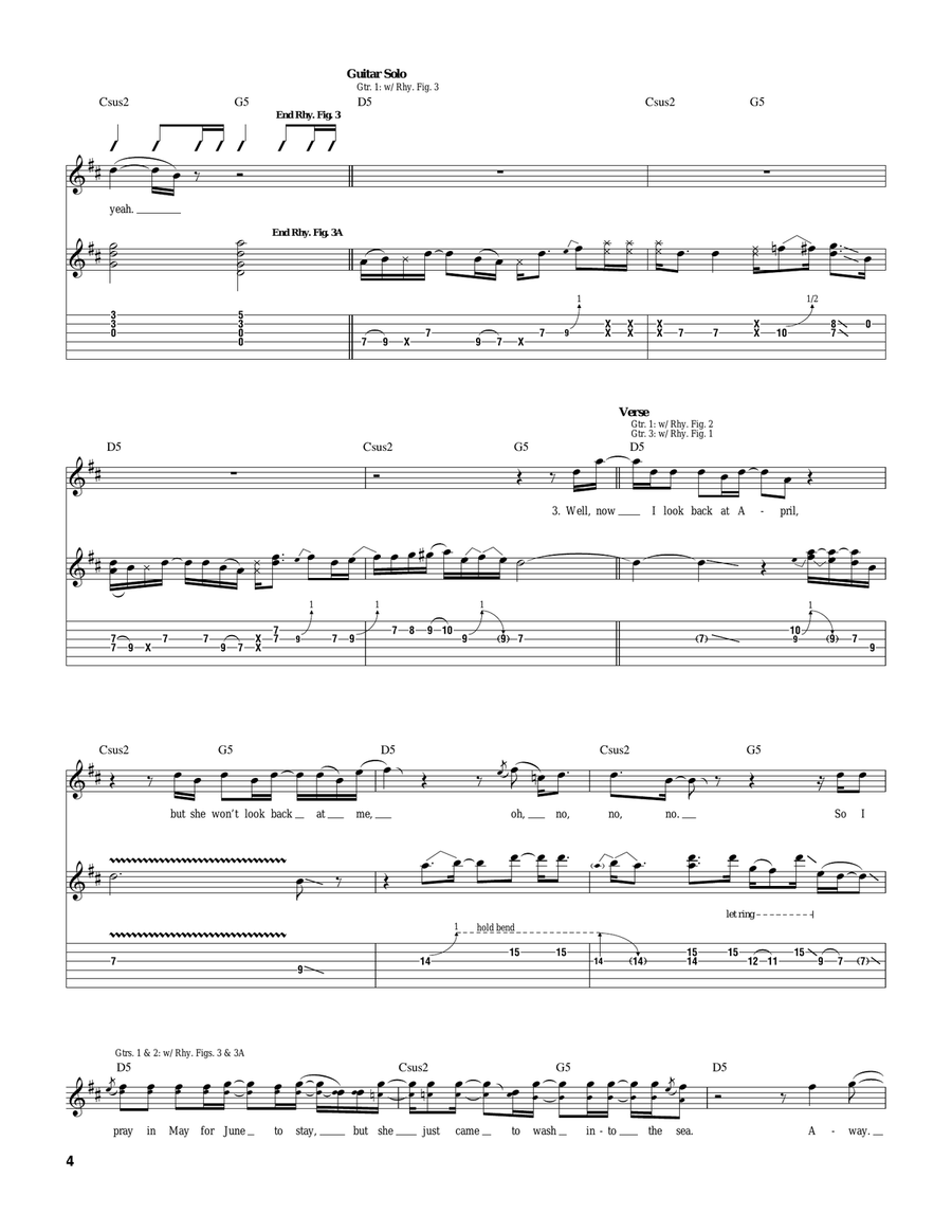 Free Free Acoustic Guitar scores gallery preview page 4