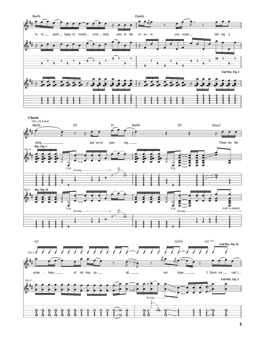 Asleep In The Chapel Asleep In The Chapel Guitar Tablature scores gallery preview page 3