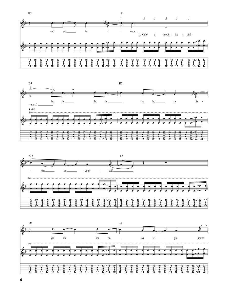 Division St. Division St. Guitar Tablature scores gallery preview page 6