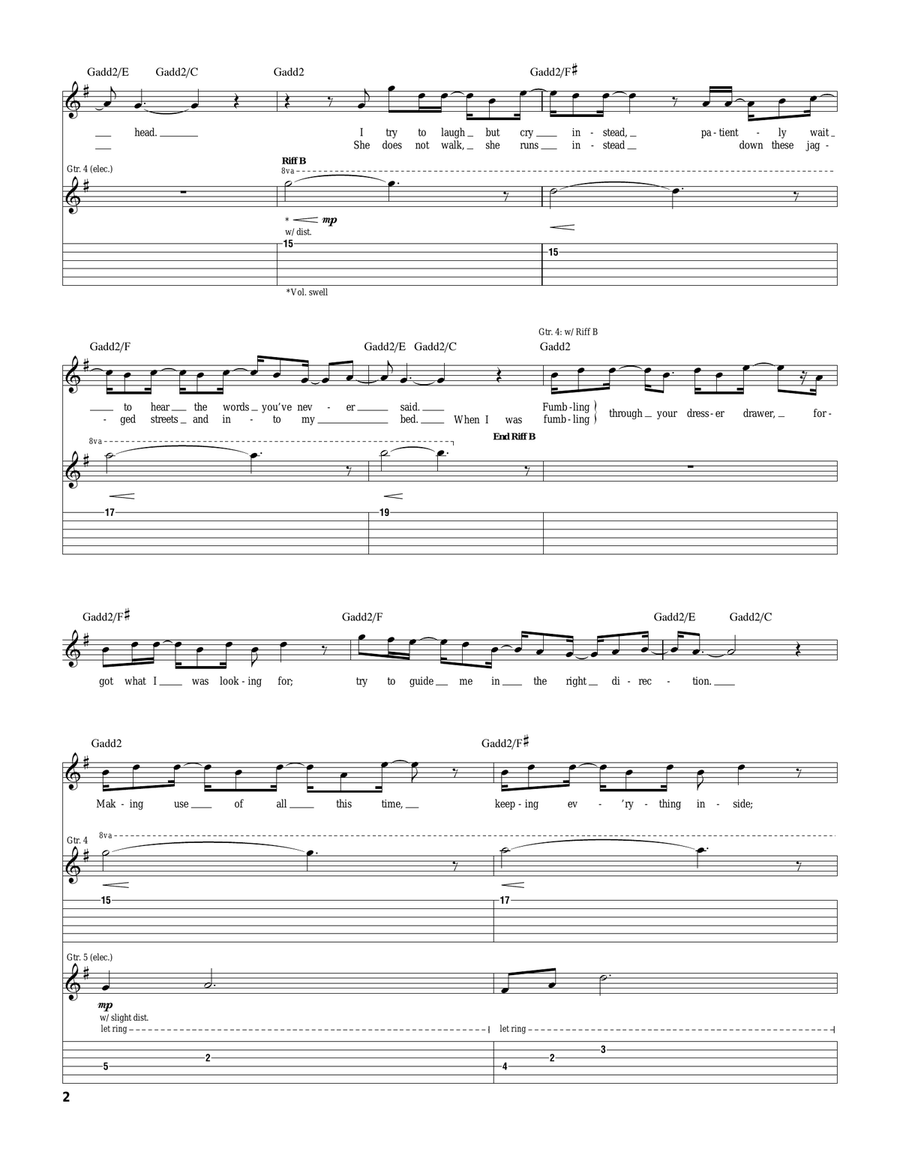 Must Get Out Must Get Out Guitar Tablature scores gallery preview page 2